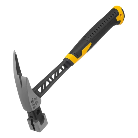 Молоток кровельщика 600 г, цельнокованый, боек с магнитом, двухкомп. обрезин. рук-ка Denzel 10623 купить в Нефтеюганске