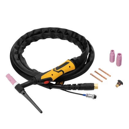 Горелка сварочная TIG WP26, разъем 2 пина, 3 метра Denzel 93644 купить в Нефтеюганске