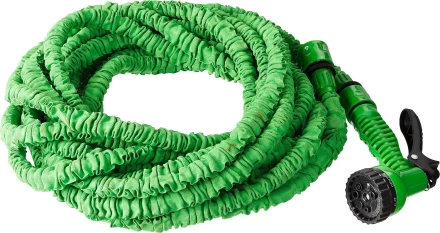 РОСТОК. Набор поливочный: Шланг удлиняющийся 15 м, распылитель пистолетный 7 поз., адаптер внеш 1/2&quot;x3/4&quot; 428498-15 купить в Нефтеюганске