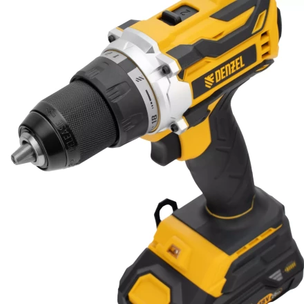 Дрель-шуруповерт аккумуляторная Denzel  BLDL-18-0 26140, бесщет.2 Li-Ion, 18 В купить в Нефтеюганске