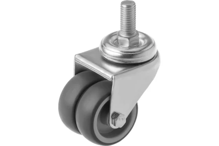 Колесо аппаратное поворотное SCtnd 25 50 мм двойное с болтом 1047170 купить в Нефтеюганске