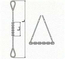 Строп комбинированный 0.9 т L=3 м L цепи=1.2 м заплет купить в Нефтеюганске