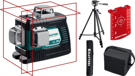 Нивелиры лазерные LL-3D, 360 град, 20/70м, IP54 34640-3 купить в Нефтеюганске