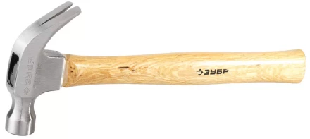 Молоток-гвоздодер ЗУБР кованый, с деревянной рукояткой, 375г 20237-375 купить в Нефтеюганске