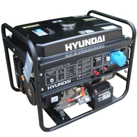 Бензогенератор Hyundai HHY 9000FЕ ATS + колеса купить в Нефтеюганске
