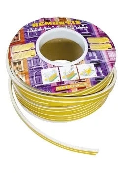 Уплотнитель коричневый СИБРТЕХ 100 м профиль &quot;D&quot; 93833 купить в Нефтеюганске