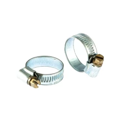 Хомуты металлические червячные 16-27 мм ширина 12 мм английский тип W1 2 шт Сибртех 47666