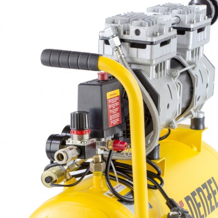 Компрессор безмаслянный Denzel DLS950/24 малошумный 58026 купить в Нефтеюганске