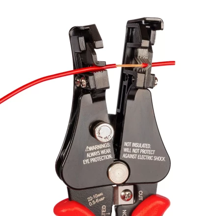 Полуавтоматический стриппер КВТ WS-03 для снятия изоляции с проводов 0.5–6.0 мм с функцией опрессовки и модулем резки CutPro (101542) купить в Нефтеюганске