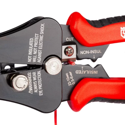 Полуавтоматический стриппер КВТ WS-03 для снятия изоляции с проводов 0.5–6.0 мм с функцией опрессовки и модулем резки CutPro (101542) купить в Нефтеюганске