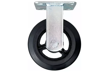 Аппаратное неповоротное колесо большегрузное HITCH 125*50 резина черная FCd54 (SZ085000) купить в Нефтеюганске