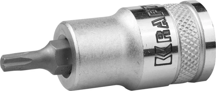 Торцовая бита-головка KRAFTOOL "INDUSTRIE QUALITAT", материал S2, TORX, сатинированная, 1/2", Т25 27905-25_z01 купить в Нефтеюганске