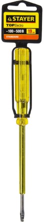 Пробник STAYER &quot;STANDARD&quot; электрический, 100-500В, 190мм, этикетка-флажок 2570-19_z01 купить в Нефтеюганске
