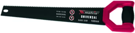 Ножовка по дереву UNIVERSAL,350 мм две рабочие кромки 13-14 TPI и 7-8 TPI,тефлоновое покр. MATRIX 23570 купить в Нефтеюганске
