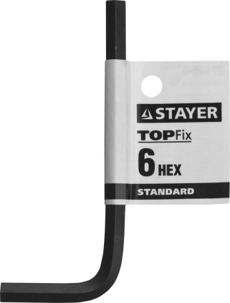 Ключ имбусовый STAYER &quot;STANDARD&quot;, сталь, черный, 6мм 27405-6 купить в Нефтеюганске