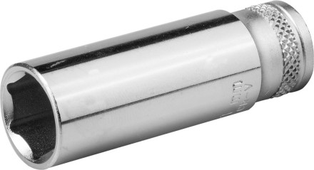 Торцовая головка KRAFTOOL &quot;INDUSTRIE QUALITAT&quot;, удлиненная, Cr-V, FLANK, хромосатинированная, 1/4&quot;, 8 мм 27817-08_z01 купить в Нефтеюганске