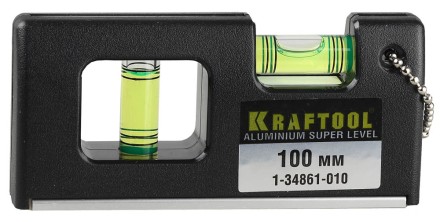 Уровень KRAFTOOL &quot;PRO&quot; &quot;МИНИ&quot; с магнитом, 2 ампулы, 100мм 1-34861-010 купить в Нефтеюганске