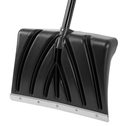 Лопата для уборки снега пластиковая, 450х325х1370 мм, стальной черенок, Palisad 61660 купить в Нефтеюганске