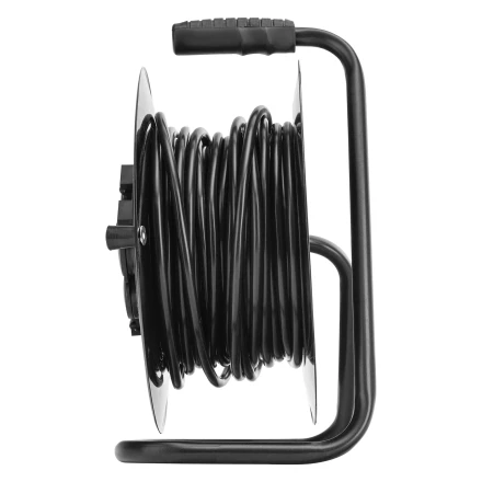 Удлинитель силовой Сибртех 20 м, 16А, тип УХз16, ПВС 3 x 2.5 мм, на стальной катушке, 4 розетки  95872 купить в Нефтеюганске