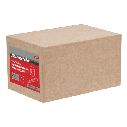 Комплект зажим + клин для системы выравнивания плитки СВП Ворота, 250/250 шт. в коробе Matrix 88120 купить в Нефтеюганске