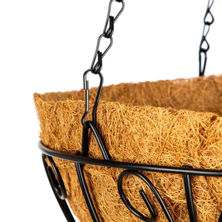 Кашпо подвесное с декором, с кокосовой корзиной, диаметр, 30 см Palisad 690108 купить в Нефтеюганске