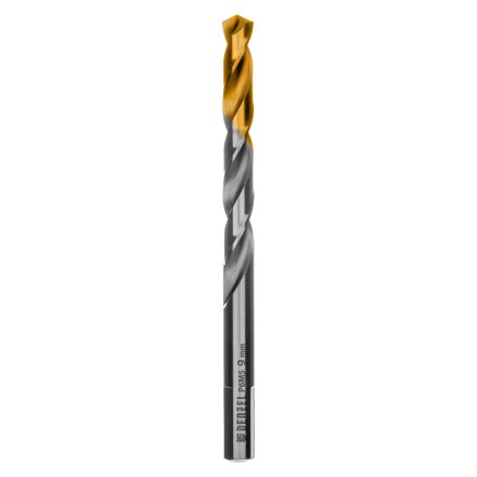 Сверло спиральное по металлу Denzel, 9 x 125 мм, Р6М5, Golden Tip, 718241 купить в Нефтеюганске