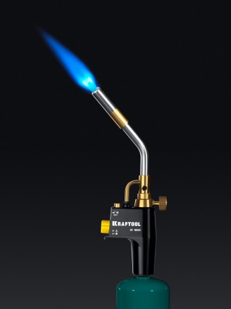 Blue Fire  KF-9000  горелка для МАПП / MAPP газа,  с пъезоподжигом,  на баллон c резьбовым соединением US 1, 2000°C 55510 купить в Нефтеюганске