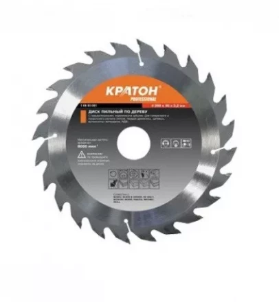 Диск пильный по дереву Кратон PROFESSIONAL 250 х 32 х 2,9 мм 40Т 1 06 03 036 купить в Нефтеюганске