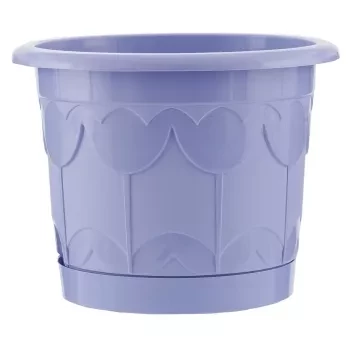 Горшок Тюльпан с поддоном цветок мяты 3,9 л PALISAD 69248 купить в Нефтеюганске