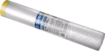 Пленка ЗУБР "ПРОФЕССИОНАЛ" защитная с клейкой лентой, HDPE, 10мкм, 2,4х20м 12250-240-20 купить в Нефтеюганске