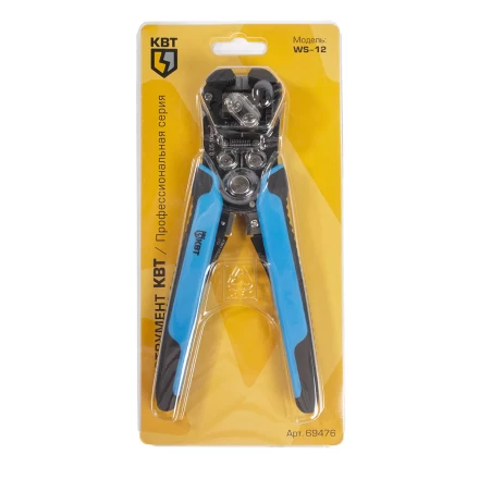 Автоматический многофункциональный стриппер КВТ WS-12 «Ягуар» для снятия изоляции с проводов 0.05–10 мм (69476) купить в Нефтеюганске