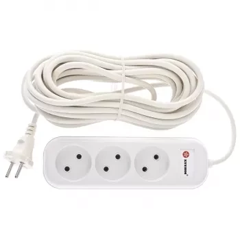 Удлинитель бытовой серия EU, без заземления, 7м, 3 роз., 6А Stern 95728 купить в Нефтеюганске