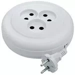 Удлинитель бытовой без заземления 5м 3 розетки 6A серия УХ6 DENZEL 95927 купить в Нефтеюганске