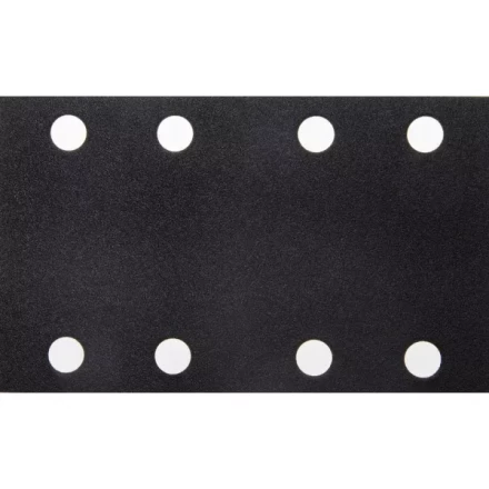 Лист шлиф. универс. URAGAN &quot;Оптимал. для тверд. пород дерева&quot; 8 отв. по линии, на липучке, для ПШМ, P120, 80х133мм, 50шт 907-22111-120-50 купить в Нефтеюганске