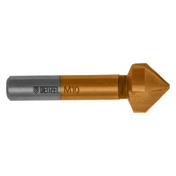 Зенковка конусная под М10, HSS, по металлу, цилиндрический хвостовик Denzel 72311