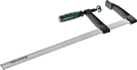 Струбцина, KRAFTOOL 32011-120-500, тип &quot;F&quot;, DIN 5117, двухкомпонентная ручка, 120х500мм 32011-120-500 купить в Нефтеюганске