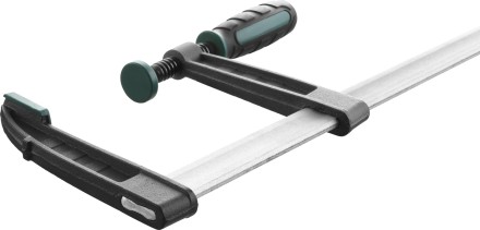 Струбцина, KRAFTOOL 32011-120-500, тип &quot;F&quot;, DIN 5117, двухкомпонентная ручка, 120х500мм 32011-120-500 купить в Нефтеюганске