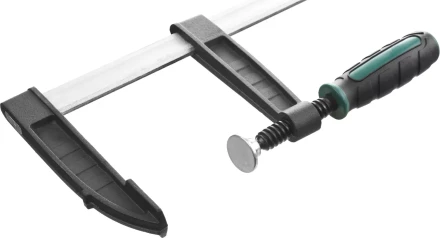 Струбцина, KRAFTOOL 32011-120-500, тип &quot;F&quot;, DIN 5117, двухкомпонентная ручка, 120х500мм 32011-120-500 купить в Нефтеюганске