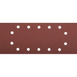 Лист шлифовальный ЗУБР &quot;МАСТЕР&quot;, 14 отверстий, для ПШМ на зажимах, Р100, 115х280мм, 5шт 35594-100