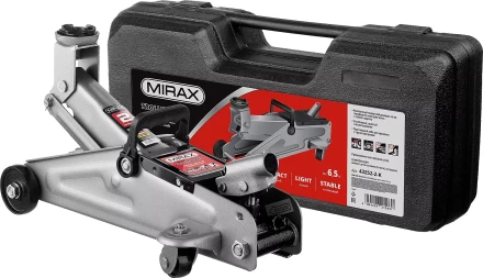 Домкрат гидравлический подкатной, 2т, 130-315мм, в кейсе, MIRAX 43252-2-K 43252-2-K купить в Нефтеюганске