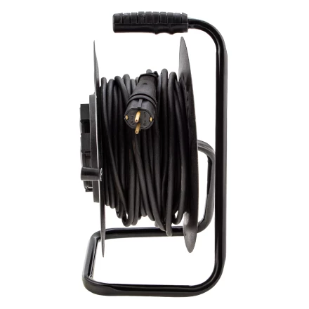 Удлинитель силовой 20 м Сибртех 95875, 16А, тип УХз16, КГ 3 x 1.5 мм, на стальной катушке, 4 розетки купить в Нефтеюганске