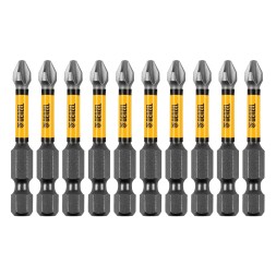 Бита IMPACT, PH2x50 мм, лазерная обработка шлица, сталь S2, 10 шт., Е 6,3 Denzel 11689