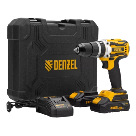 Дрель-шуруповерт аккумуляторная ударная бесщет Denzel CIDB-18-02, Li-Ion, 18 В 26145 купить в Нефтеюганске