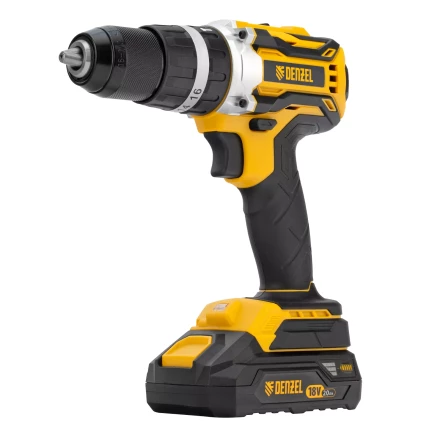 Дрель-шуруповерт аккумуляторная ударная бесщет Denzel CIDB-18-02, Li-Ion, 18 В 26145 купить в Нефтеюганске