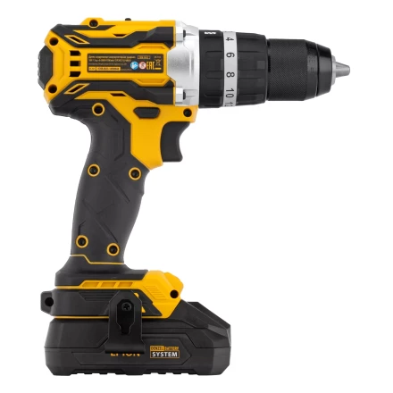 Дрель-шуруповерт аккумуляторная ударная бесщет Denzel CIDB-18-02, Li-Ion, 18 В 26145 купить в Нефтеюганске