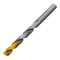 Сверло спиральное по металлу Denzel, 10 x 133 мм, Р6М5, Golden Tip, 718242