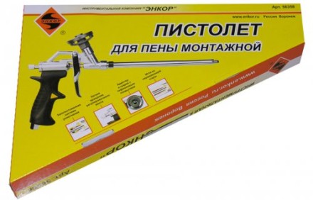 Пистолет для пены монтажной Энкор 56358 56358 купить в Нефтеюганске