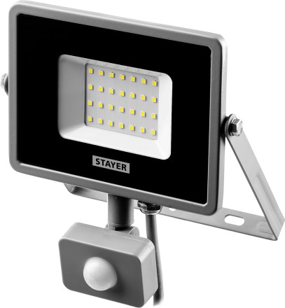 Прожектор LEDPro светодиодный, STAYER Profi 57133-30, датчик движения, 30Вт 57133-30 купить в Нефтеюганске
