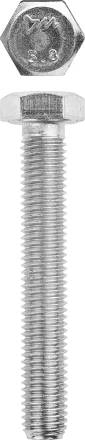 Болт ЗУБР &quot;МАСТЕР&quot; с шестигранной головкой, ГОСТ 7798-70, класс прочности 5.8, оцинкованный, M10x100мм, 5кг 303080-10-100 купить в Нефтеюганске