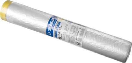 Пленка ЗУБР &quot;ПРОФЕССИОНАЛ&quot; защитная с клейкой лентой, HDPE, 10мкм, 2,7х20м 12250-270-20 купить в Нефтеюганске
